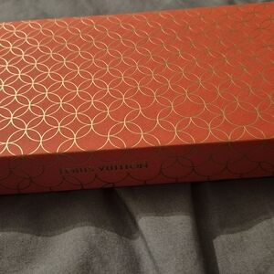 Louis Vuitton Orange Box with Gold Pattern